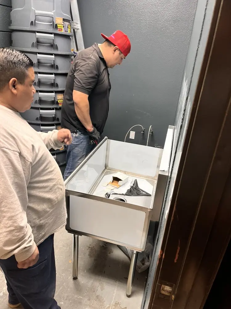 Commercial plumbing and sink installation in Sandy Beach